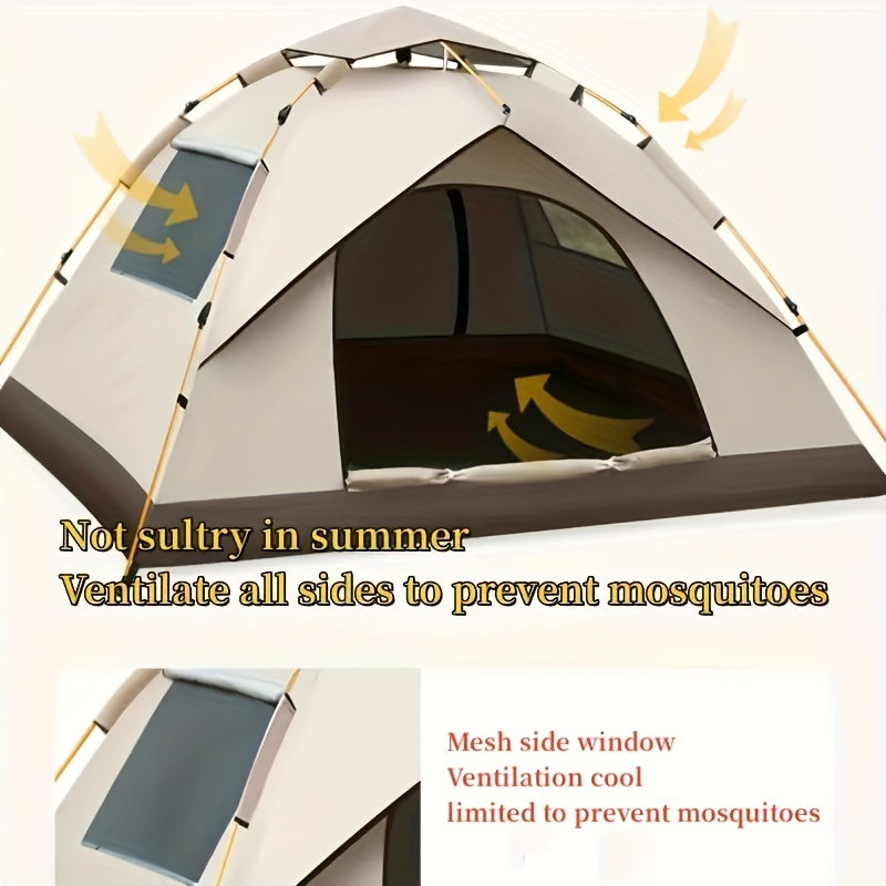 Quick Opening Fully Automatic Outdoor Camping Tent with Waterproof and Mosquito-proof Features