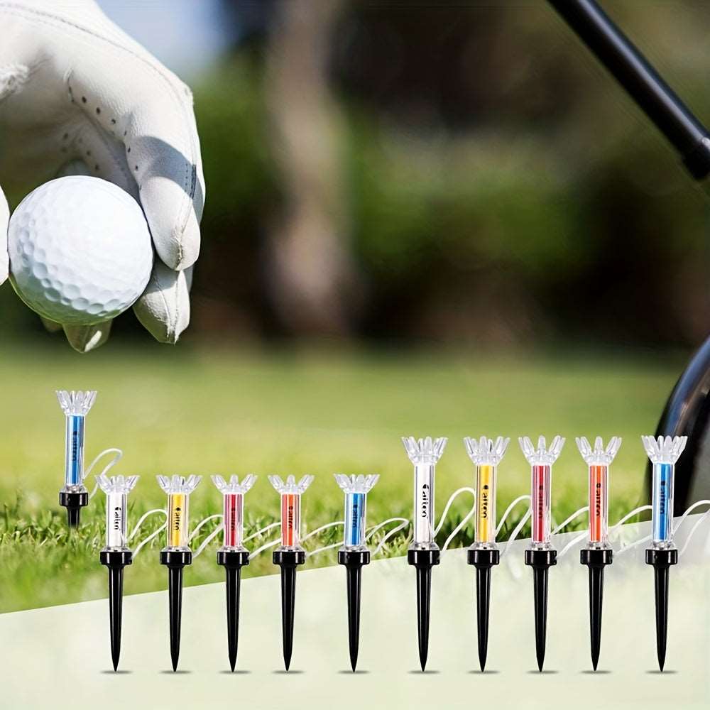 Caiton 5pcs Magnetic Plastic Golf Tee Set - Innovative 360 deg Bounce - Two Sizes Available