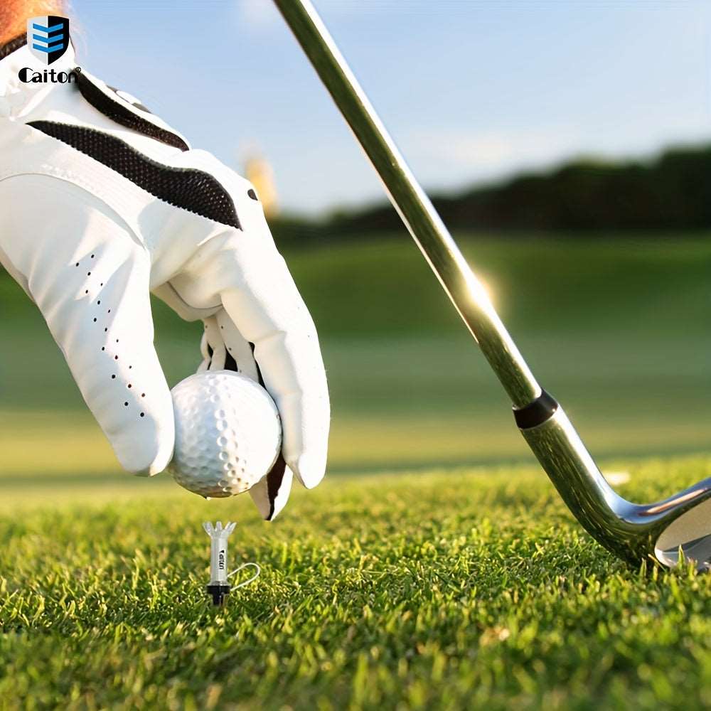 Caiton 5pcs Magnetic Plastic Golf Tee Set - Innovative 360 deg Bounce - Two Sizes Available
