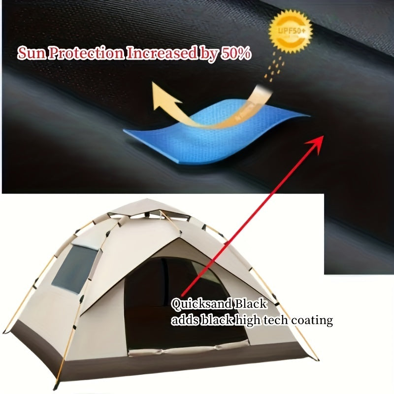 Quick Opening Fully Automatic Outdoor Camping Tent with Waterproof and Mosquito-proof Features