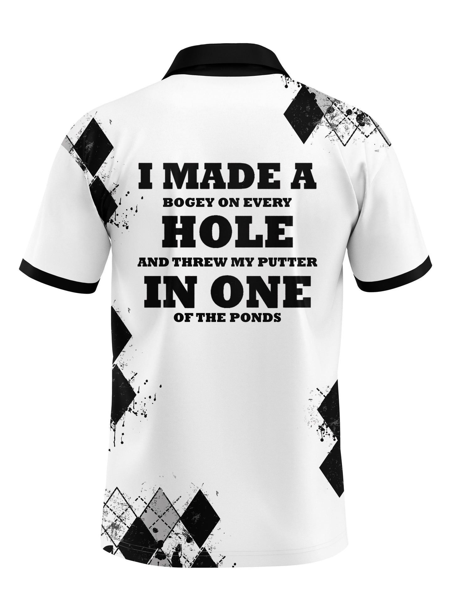 Men's Casual Letter Print Lapel 1/4 Button Short Sleeve Shirt For Men's Fitness Training Golf