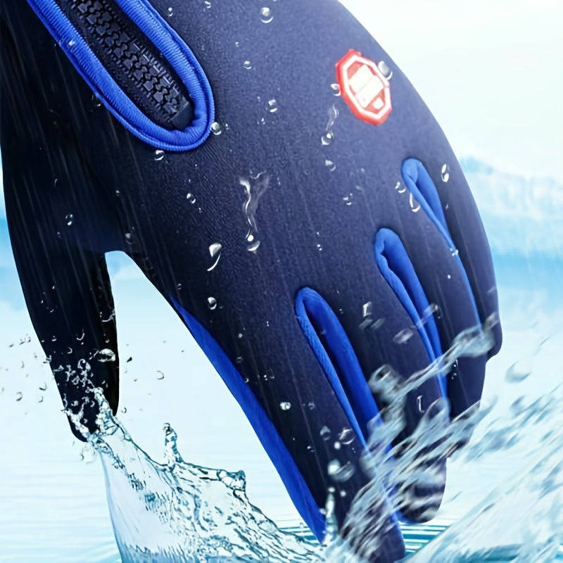 Winter Sports Gloves - Warm, Waterproof, and Non-Slip with Touchscreen Compatibility