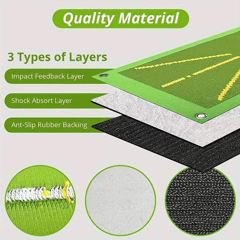 Golf Impact Mat For Swing Detection and Correction