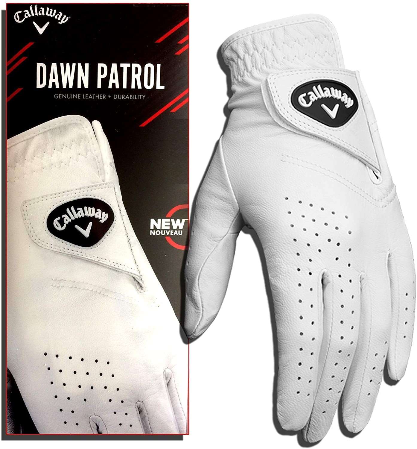 Callaway Golf Dawn Patrol Leather Golf Glove, Large