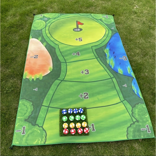 Premium Golf Game Set with Impact Golf Mat - Perfect Golf Practice Mat for Golfers